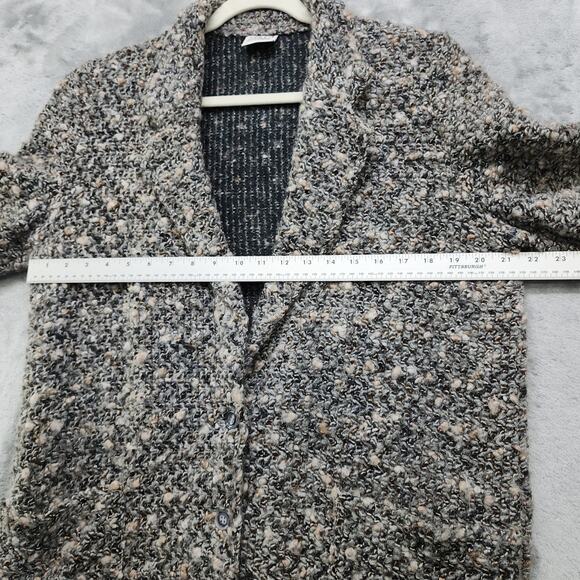 Vintage 80s Koret Career Blazer Womens L Boucle Fuzzy Nubby Knit Mohair Blend - Picture 6 of 8